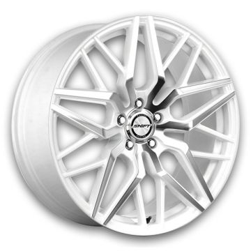 Shift Wheels Spring 20x8.5 White Machined 5x114.3 +35mm 73.1mm