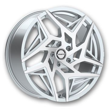 Shift Wheels Valve 20x8.5 Silver Machined 5x112 +35mm 66.6mm