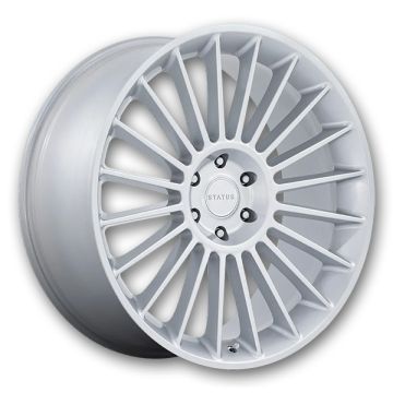 Status Wheels Venti 22x9.5 Gloss Silver 6x135 25mm 87.1mm