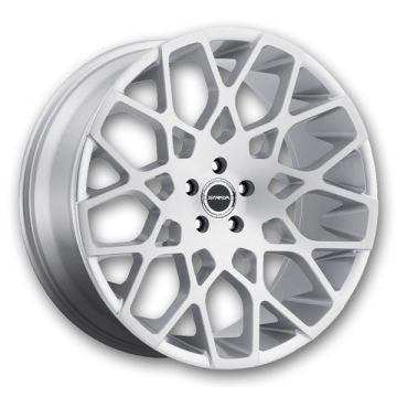 Strada Wheels Buca 26x10 Brushed Face Silver 6x139.7 +26mm 87.1mm