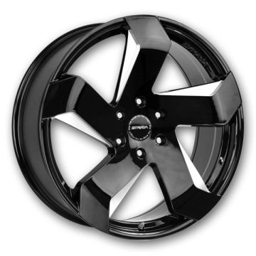 Strada Wheels Coltello 22x9 Gloss Black Milled 6x139.7 +24mm 87.1mm