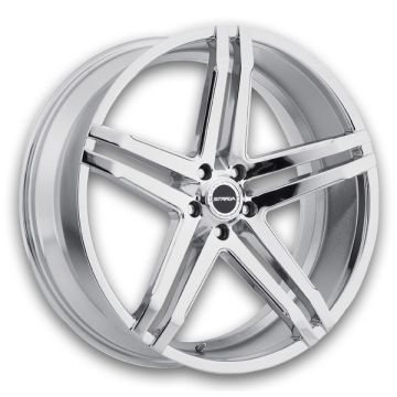 Strada Wheels Domani 20x8.5 Chrome 5x115 +15mm 72.6mm