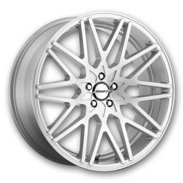 Shift Wheels Formula 20x10 Brushed Face Silver  +15mm 73.1mm