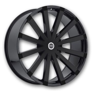 Strada Wheels Gabbia 20x8.5 All Gloss Black 5x114.3/5x120 +35mm 74.1mm