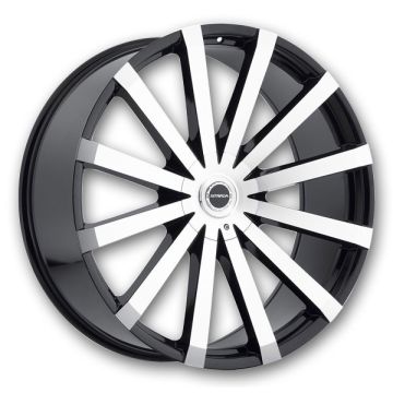 Strada Wheels Gabbia 20x8.5 Gloss Black Machined 6x135/6x139.7 +30mm 87.1mm