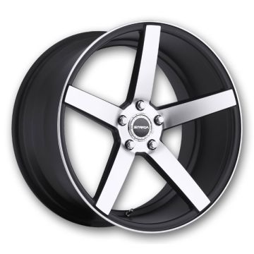 Strada Wheels Perfetto 16x7 Gloss Black Machined 5x100/5x114.3 +35mm 72.6mm