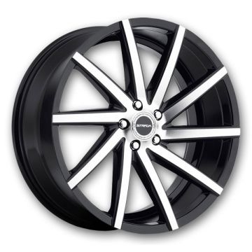Strada Wheels Sega 26x9.5 Gloss Black Machined 6x135 +24mm 87.1mm