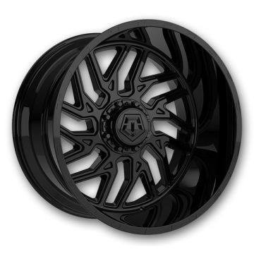 TIS Wheels 544B 22x12 Gloss Black 8x170 -44mm 125.2mm