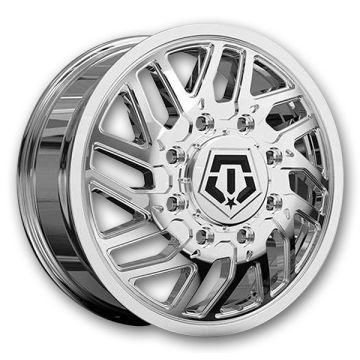 TIS Wheels 544C Dually 20x8.25 Chrome - Front 8x210 +127mm 154.3mm