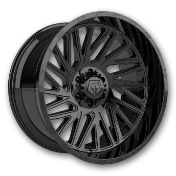 TIS Wheels 553B 22x10 Gloss Black 5x127/5x139.7 -12mm 87mm