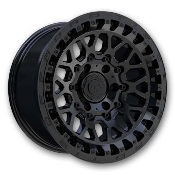 TIS Wheels 555SB 18x9 Satin Black with Cast Logo & Lip Bolts 5x127 +01mm