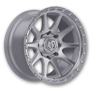 TIS Wheels 563BS 22x10 Brushed Face With Silver 6x135 -19mm 87mm