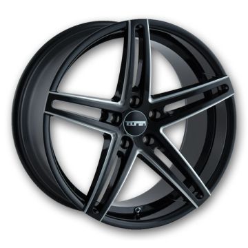 Touren Wheels 3273 TR73 18x8 Black/Milled Spokes 5x120 +20mm 74.1mm