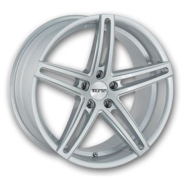 Touren Wheels 3273 TR73 18x8 Gloss Silver/Milled Spokes 5x108 +35mm 63.4mm