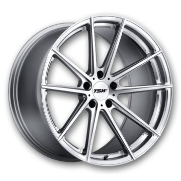 TSW Wheels Bathurst 21x11 Silver w/ Mirror Cut Face 5x130 +56mm 66.56mm