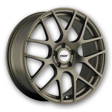 TSW Wheels Nurburgring 19x9.5 Matte Bronze 5x120 +41mm 76mm