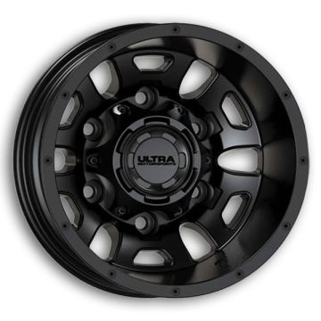 Ultra Wheels 003 Hunter Truck Dually 16x6 Satin Black - Rear 6x180 -130mm