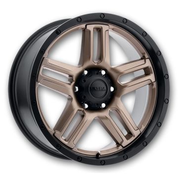 Ultra Wheels 258 Prowler 20x9 Dark Satin Bronze w/ Satin Black Lip 6x139.7 -12mm