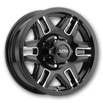 Ultra Wheels 053 Armageddon Trailer 16x6.5 Gloss Black with Diamond Cut Accents and Clear Coat 6x139.7 +0mm 125mm