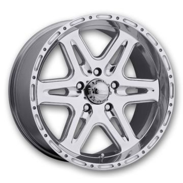 Ultra Wheels 208 Badlands 17x9 Polished 8x165.1 +12mm 130.18mm