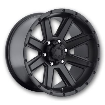Ultra Wheels 195 Crusher 17x8 Satin Black with Satin Clear Coat 8x165.1 +19mm 125.2mm