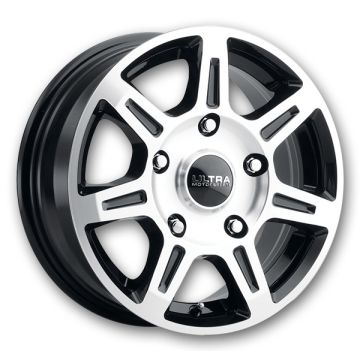 Ultra Wheels 450 Toil 16x6.5 Gloss Black with Milled Accents and Clear Coat 5x130 +45mm