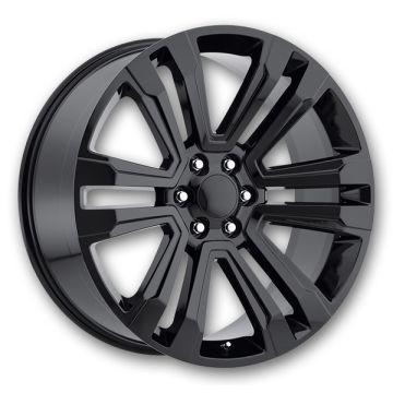 USA Replicas Wheels 791 FR72 Escalade 24x10 Gloss Black 6x139.7 +31mm 78.1mm