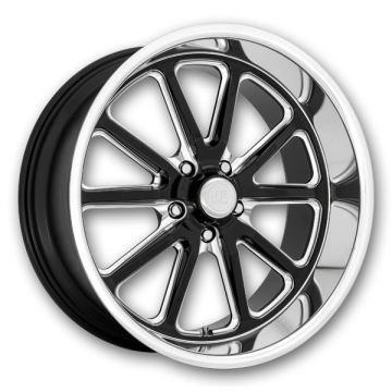 US Mags Wheels Rambler 17x8 Gloss Black Milled 5x120 +1mm 72.6mm