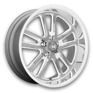 US Mags Wheels Bullet 22x9 Textured Gun Metal With Milled Edges 5x127 +1mm 78.1mm