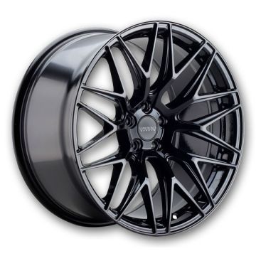 Varro Wheels VD06X 19x8.5 Gloss Black 5x114.3 +33mm 70.6mm
