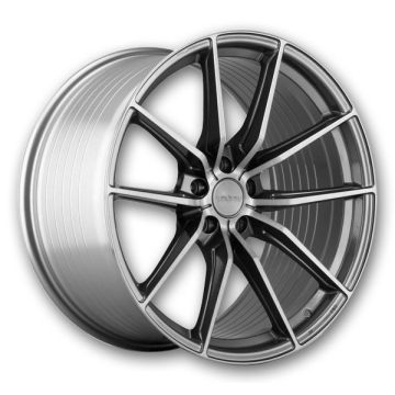 Varro Wheels VD25X 20x9 Gloss Titanium with Brushed Face 5x114.3 +45mm 73.1mm