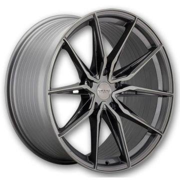 Varro Wheels VD36X 19x9.5 Gloss Titanium with Brushed Face  +25mm 66.5mm