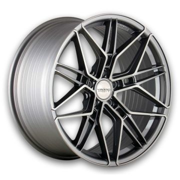 Varro Wheels VD45X 20x11 Gloss Titanium with Brushed Face 5x120.65 +73mm 70.3mm