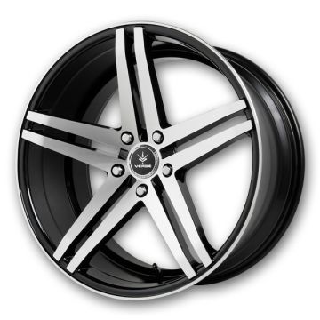 Verde Wheels Parallax 19x8.5 Gloss Black Machine Face and Machine Line 5x110 +38mm 74.1mm