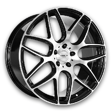 Versus Wheels VS103 18x8.5 Black Machine Face 5x120 +35mm 73.1mm