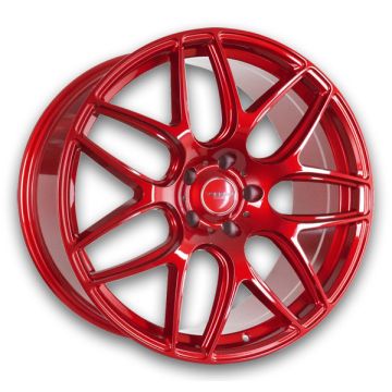 Versus Wheels VS103 18x8.5 Brushed Red 5x120 +35mm 73.1mm