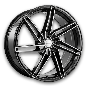 Versus Wheels VS88 20x8.5 Black Machine Face 5x114.3 +35mm 73.1mm