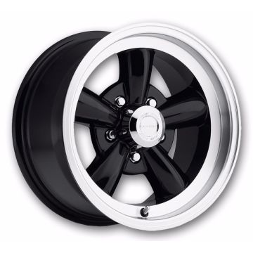 Vision Wheels 141 Legend 5 17x9 Gloss Black Machined Lip 5x114.3 +0mm 83mm