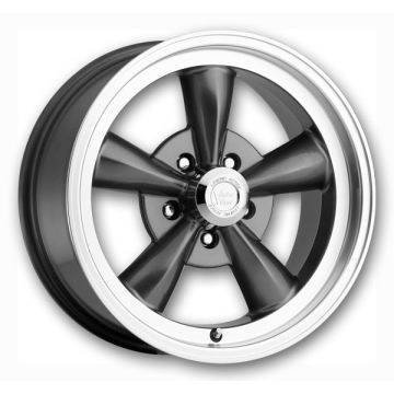 Vision Wheels 141 Legend 5 15x7 Gunmetal Machined Lip 5x120 +6mm 83mm