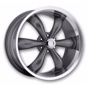 Vision Wheels 142 Legend 6 22x9.5 Gunmetal Machined Lip 6x139.7 +30mm 106.2mm