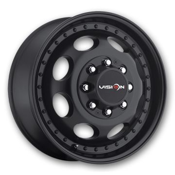Vision Wheels 181 Hauler Dually 16x5.5 Gloss Black - Front 6x205 +120mm 161.1mm