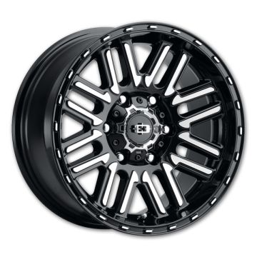 Vision Wheels 348 Nexus 15x7.5 Black Machined Face 6lug 5x114.3 -12mm 83mm