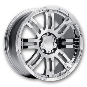 Vision Off-Road Wheels 375 Warrior 18x7.5 Chrome 5x160 +55mm 65.1mm