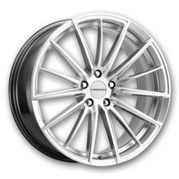Vision Wheels 473 Axis 16x7.5 Hyper Silver Machined Face 5x115 +34mm 73.1mm