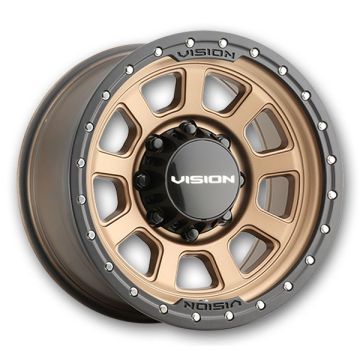 Vision Off-Road Wheels 350 Ojos 20x9 Bronze w/ Black Lip 8x170 -12mm 125.2mm