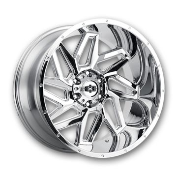 Vision Off-Road Wheels 361 Spyder 22x10 Chrome 5x139.7 -19mm 108mm