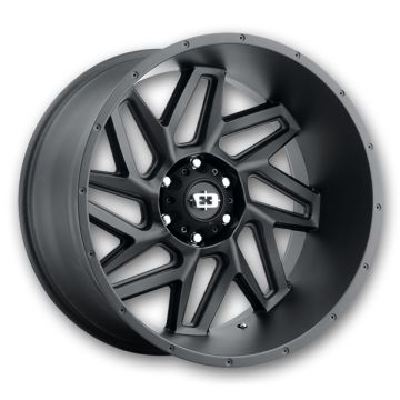Vision Off-Road Wheels 361 Spyder 22x14 Satin Black 5x139.7 -76mm 108mm