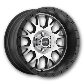 Vision Off-Road Wheels GV8 Invader 18x9 Matte Black with Machined Face 8x170 -12mm 125.2mm
