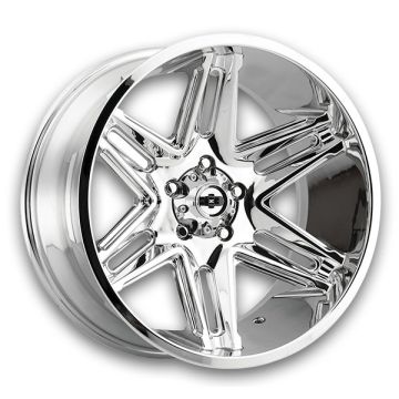 Vision Off-Road Wheels 363 Razor 20x10 Chrome 5x139.7 -25mm 108mm