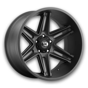 Vision Off-Road Wheels 363 Razor 20x12 Satin Black 8x180 -51mm 124.2mm